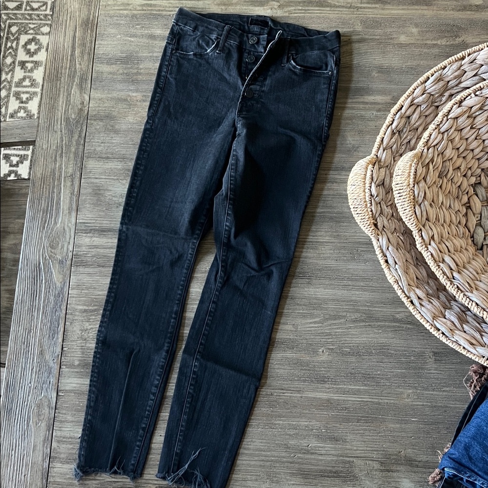 MOTHER The Pixie, Ankle Fray Jeans